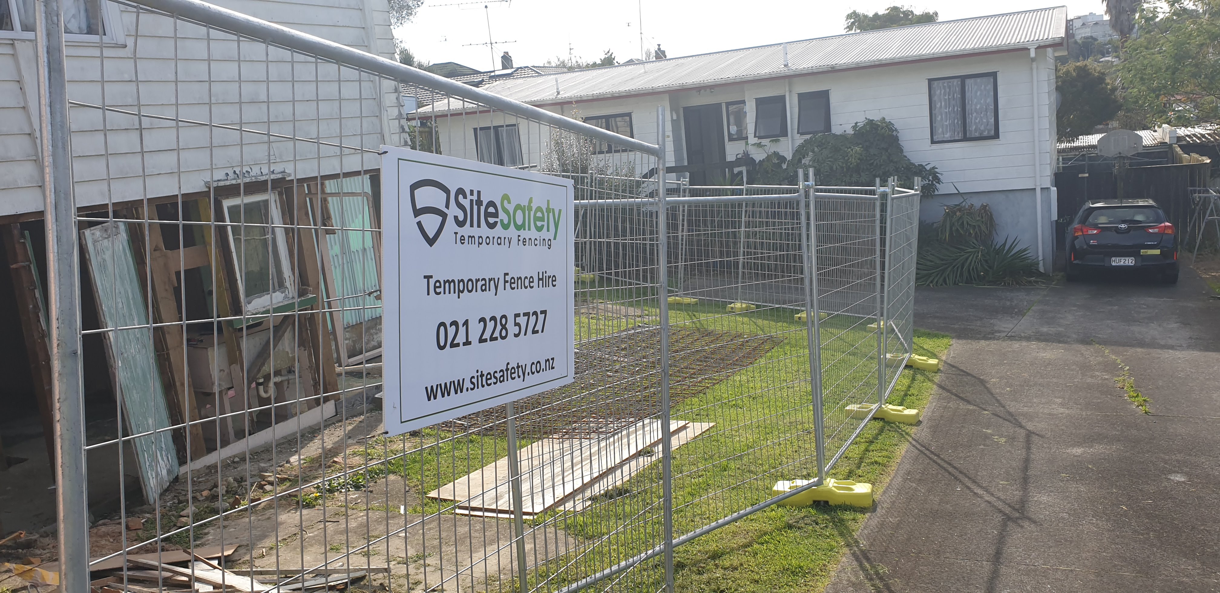 Short term temporary fence hire